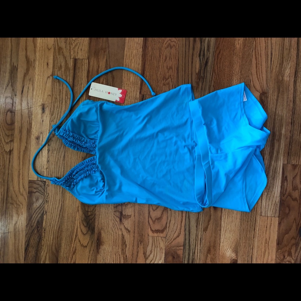 Blue swimsuit